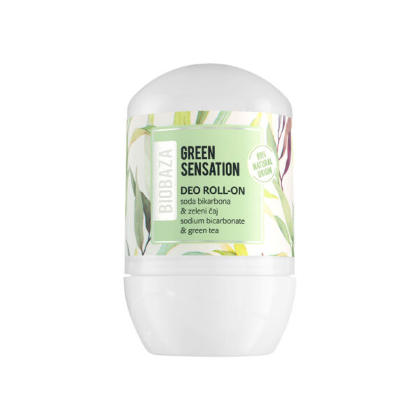 Deodorant natural pe baza de bicarbonat de sodiu pentru femei GREEN SENSATION, Biocart-Biobaza, 50 ml