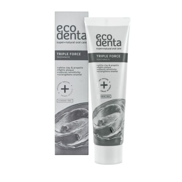 Pasta de dinti cu efect triplu pentru dinti sensibili, Extra, Ecodenta, 100ml