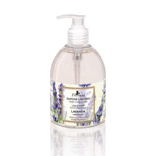 Sapun lichid vegetal hidratant cu lavanda si ulei de Jojoba, Florinda, 500 ml La Dispensa