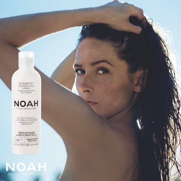 Sampon natural fortifiant cu lavanda pentru uz frecvent si scalp sensibil (1.3), Noah, 250 ml