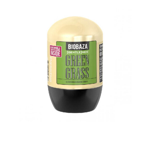 Deodorant natural barbati GREEN GRASS (lemon grass), Biobaza, 50 ml