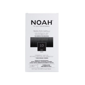 Vopsea de par naturala fara amoniac, Negru, 1.0, Noah, 140 ml