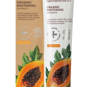 Pasta de dinti organica pentru albire cu extract de papaya, Ecodenta, 75 ml