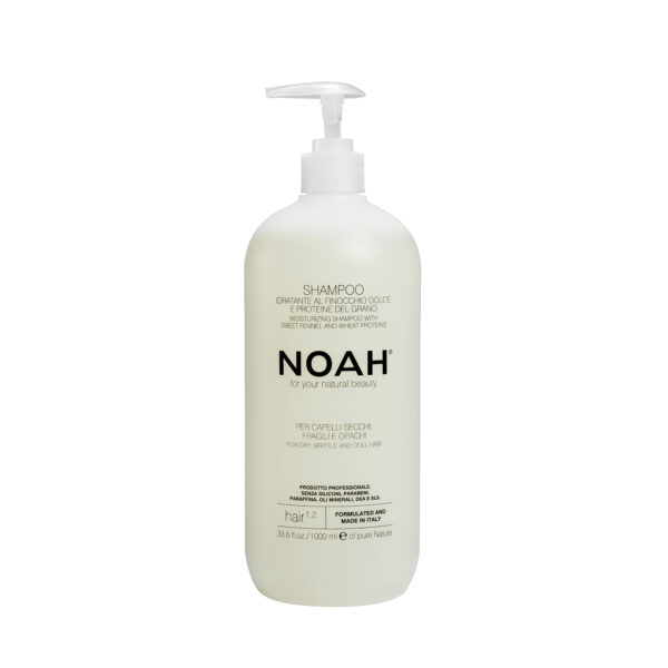 Sampon natural hidratant cu fenicul pentru par uscat, fragil si lipsit de stralucire (1.2), Noah, 1000 ml