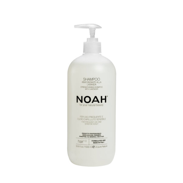 Sampon natural fortifiant cu lavanda pentru uz frecvent si scalp sensibil (1.3), Biocart, Noah, 1000 ml