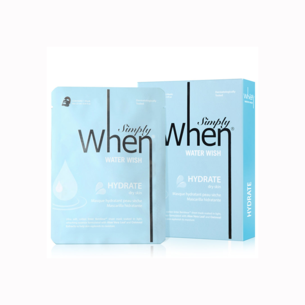 Set Masca hidratanta pentru ten uscat, Water Wish, 115 ml, Simply When (5 buc)