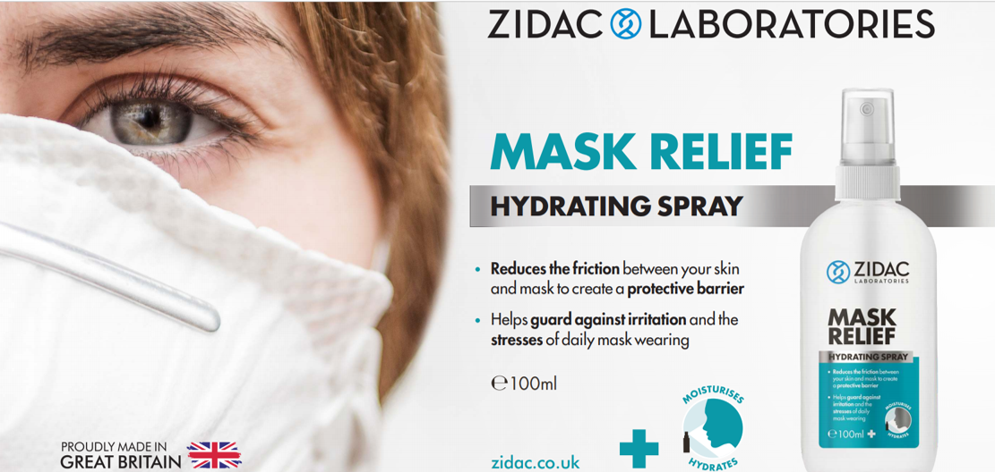 Zidac – Cel mai bun spray natural împotriva iritației cauzate de mască