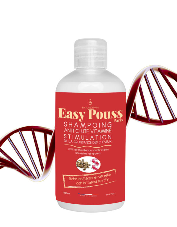 Sampon vitaminizat impotriva caderii parului, cu cheratina, Biocart_Easy Pouss, 250 ml