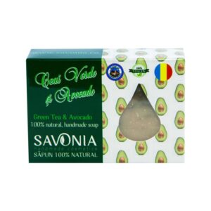 Sapun natural cu Ceai Verde si Avocado, Savonia, 90g