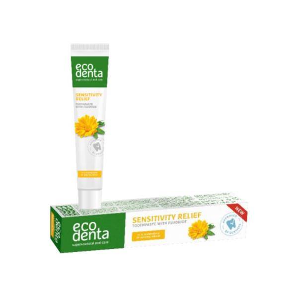 Pasta de dinti naturala cu extract de galbenele pentru dinti sensibili, Ecodenta, 75 ml