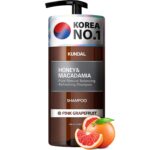 Sampon hipoalergenic natural si extra-hidratant, cu miere si macadamia, Pink Grapefruit, Kundal, 500 ml