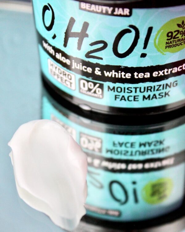 Masca faciala hidratanta cu aloe vera si extract de ceai verde, O,H2O, Beauty Jar, 100 g