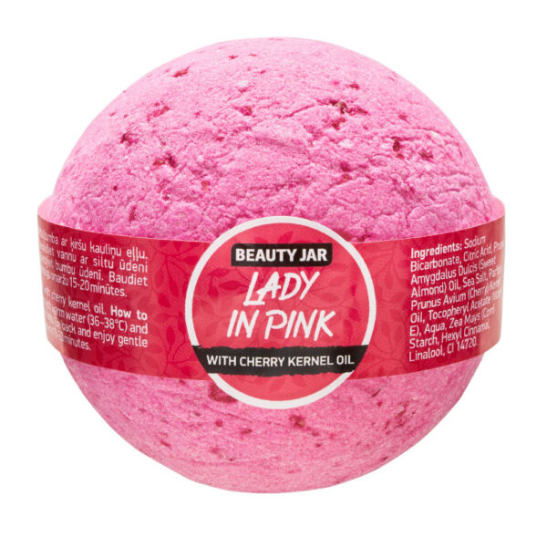 Bila de baie cu ulei din samburi de cirese, Lady in Pink, Biocart_Beauty Jar, 150g