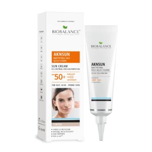 AKNSUN Crema cu SPF 50+ Matifianta, pentru Ten Acneic si Gras, Bio Bal...