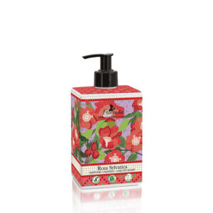 Sapun lichid vegetal cu parfum de trandafir salbatic,Florinda Mosaici, La Dispensa, 500 ml