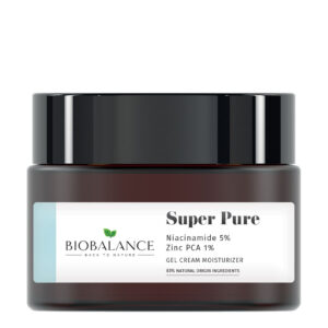 Super Pure Crema-gel purifianta cu Niacinamide 5% + Zinc PCA 1%, pentru ten gras, acneic sau mixt, Bio Balance, 50 ml