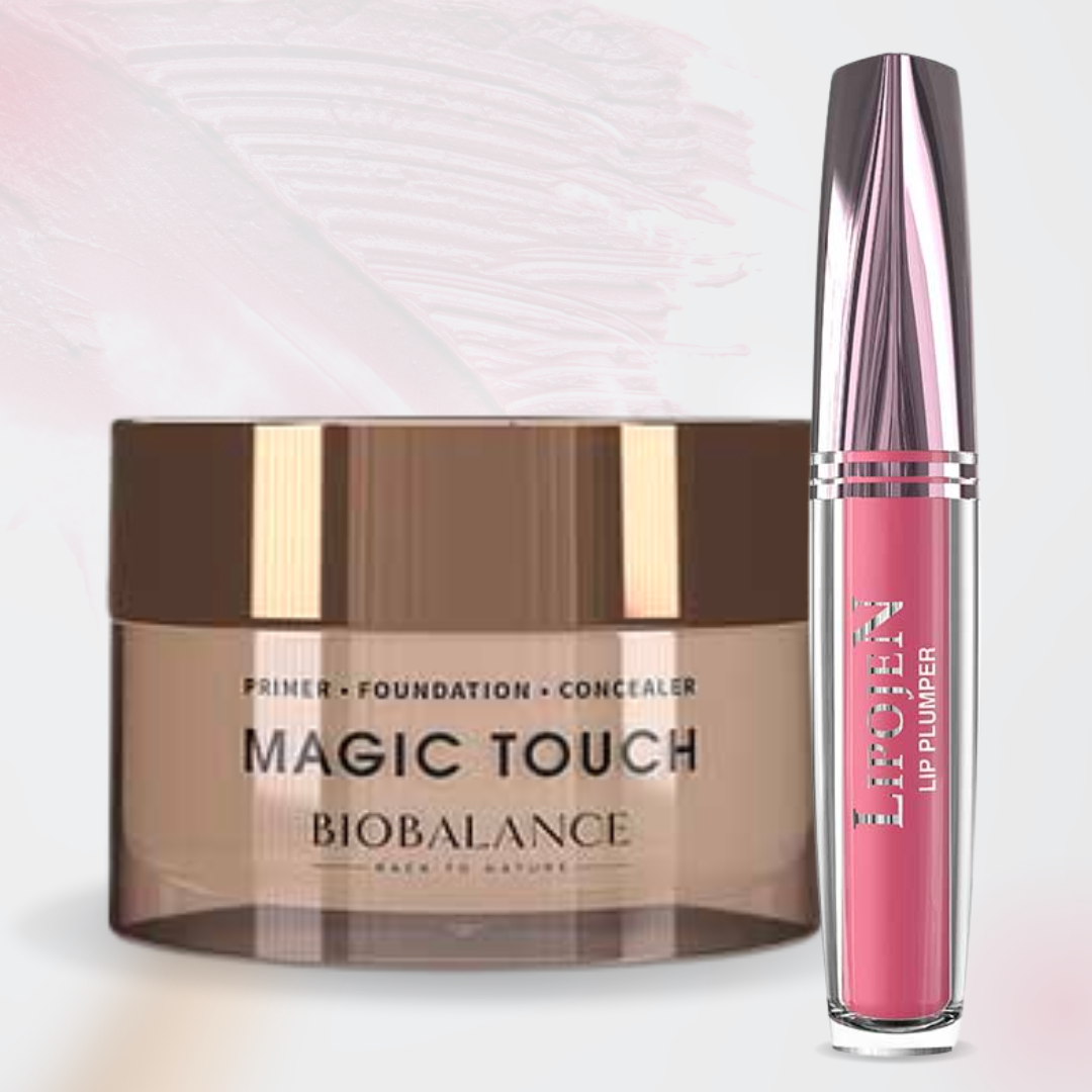 Set Makeup Natural Beauty, Fond de Ten Magic Touch Bio Balance si Luci...