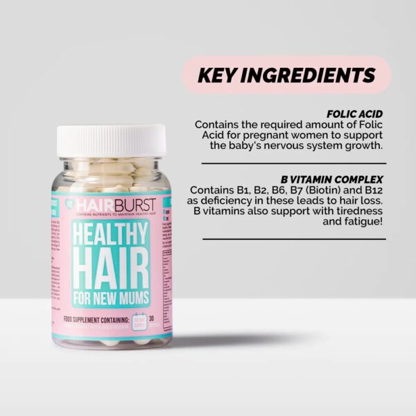 Vitamine Par Sanatos, pentru Proaspete Mamici, Biocart.eu, Hairburst, 30 capsule