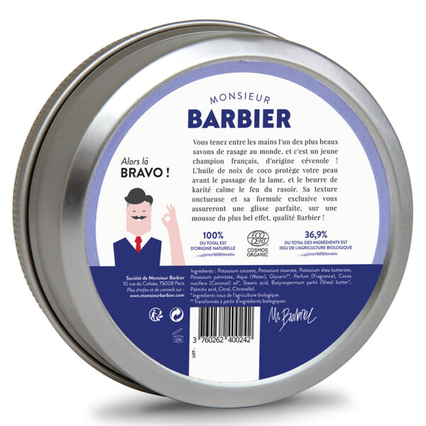 BETTER-SHAVE, Sapun de barbierit traditional, Monsieur Barbier, 150 ml
