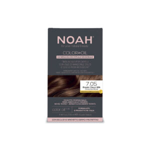 Vopsea de par permanenta fara amoniac pe baza de ulei, 7.05 Blond Ciocolatiu (Chocolate Blond), Noah Color in Oil, 135 ml