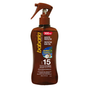 Ulei protectie solara SPF15 & accelerator bronzare tip spray, Mon...