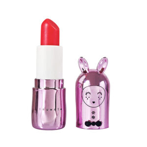 Balsam de buze cu sclipici pentru copii, Pink, cu parfum de zmeura, Sorbet Framboise, Inuwet, 3.5 gr