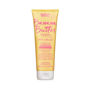 Balsam hranitor pentru par uscat, frizzy si texturat, Banana Butter, Umberto Giannini, 250 ml