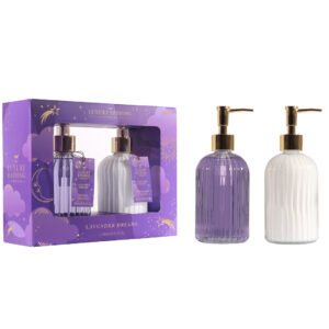 Set Cadou Heavenly Hands, Lavender, Sapun Lichid, Crema Maini si Unghi...