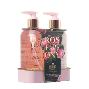 Set Cadou Delightful Duo, Velvet Rose & Peony, Sapun Lichid, Crem...