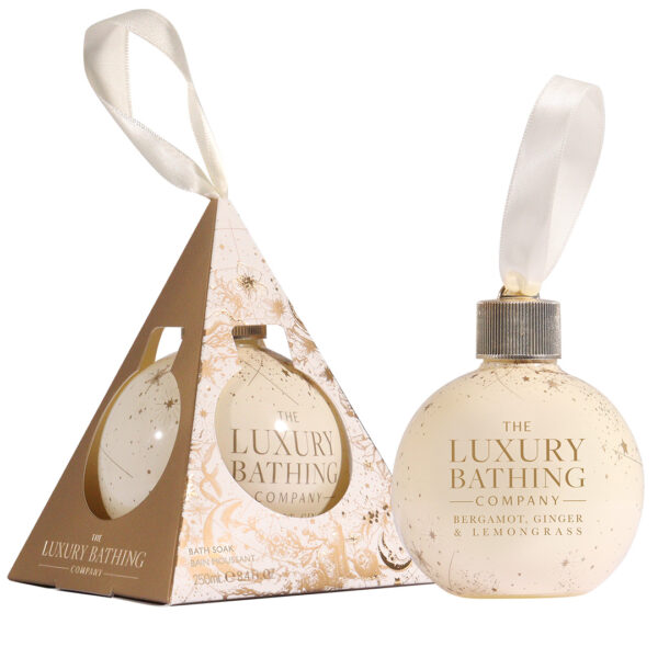 Spuma de baie, Festive Soak, Bergamot, Ginger & Lemongrass, The Luxury Bathing Company, 250 ml