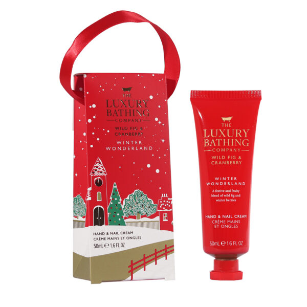 Crema Maini si Unghii Deluxe Hand Cream, Wild Fig & Cranberry, The Luxury Bathing Company, 50 ml