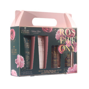 Set Cadou Top to Toe Essentials, Velvet Rose & Peony, Spuma de Ba...