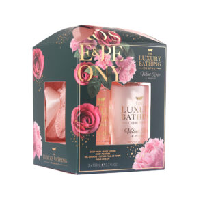 Set Cadou Glamorous Glow, Velvet Rose & Peony, Gel de Dus, Lotiun...