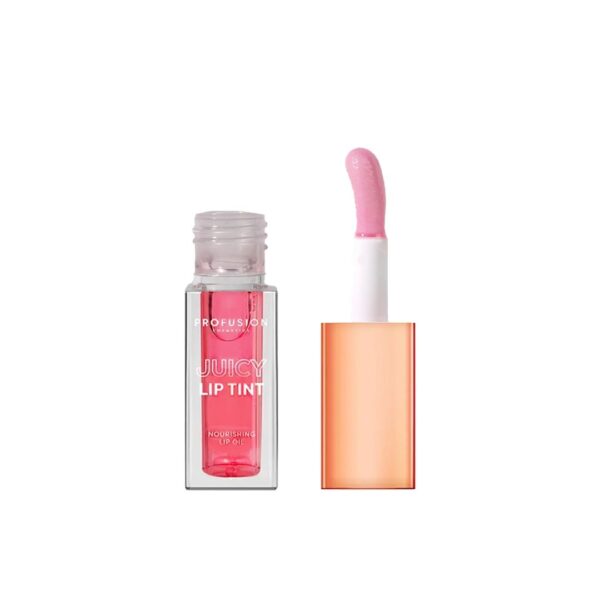 Ulei de buze hranitor si colorat Juicy Lip Tint, Pink Slippers, Profusion Cosmetics, 4.5 ml