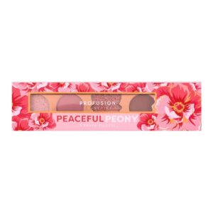 Paleta farduri de pleoape Peaceful Peony, 5 nuante, Profusion Cosmetics, 4.58 g