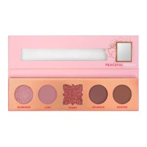 Paleta farduri de pleoape Peaceful Peony, 5 nuante, Profusion Cosmetic...