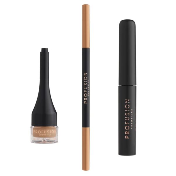 Kit pentru sculptarea sprancenelor Ultimate Brow Sculpt, Blonde, Profusion Cosmetics, 3 articole