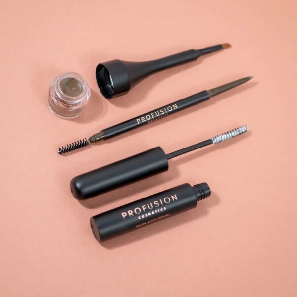 Kit pentru sculptarea sprancenelor Ultimate Brow Sculpt, Soft Brown, Profusion Cosmetics, 3 articole