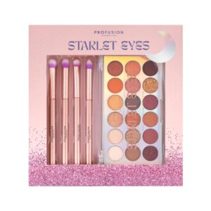 Set make-up pentru ochi Starlet Eyes, fard pleoape 18 nuante & 4 ...