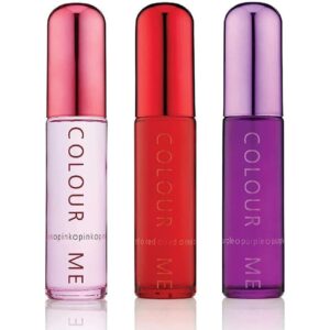 Set cadou parfumuri de dama Colour Me Red, Pink, Purple, Milton-Lloyd Fragrances, 3 x 50 ml